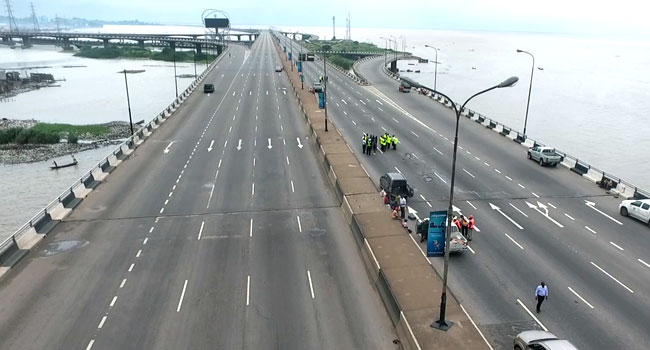 A file photo of a section of the Third Mainland Bridge in Lagos, south-west Nigeria. Source: Channels Television